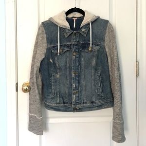 Free People Distressed Jean Jacket